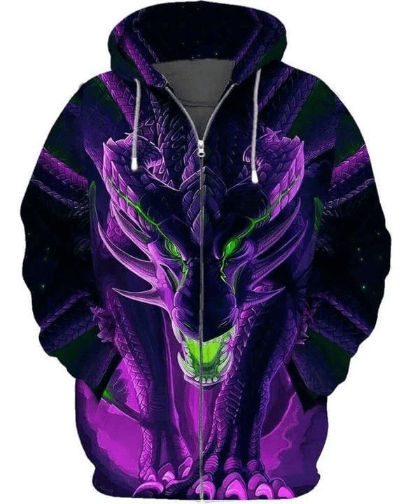 Buildercar - Dragon Purple For Men And Women 3d Hoodie