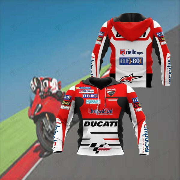 Buildercar - Ducati Racing Shirt Fan Gift 530, Stylist Unisex 3d Hoodie 1497