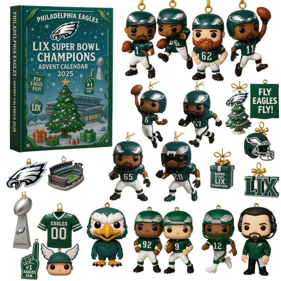 Buildercar - Eagles LIX Super Bowl Champions Advent Calendar -2D Acrylic