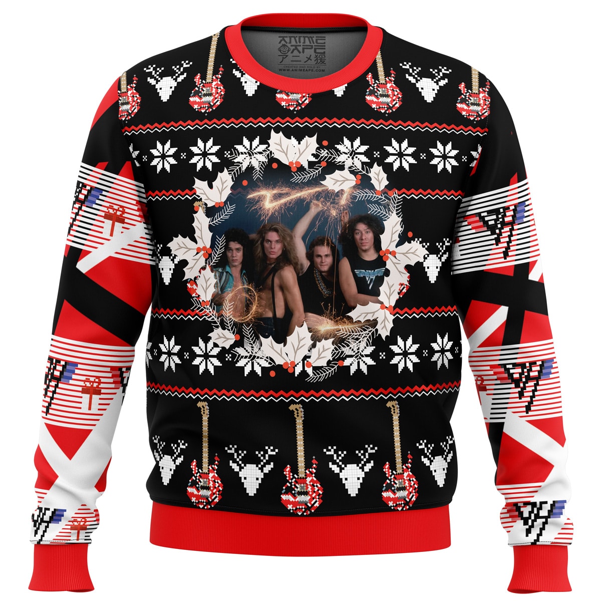 Buildercar - Eddie Van Halen Ugly Christmas Sweater