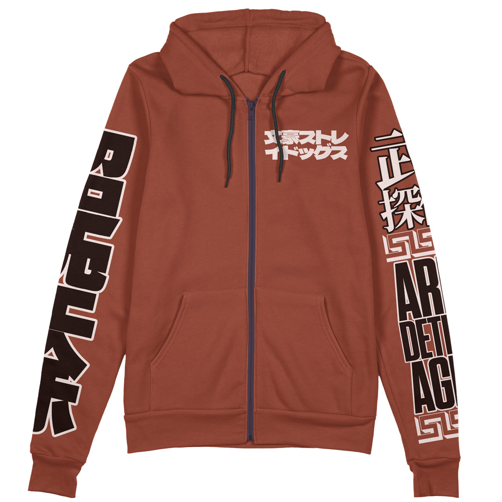 Buildercar - Edogawa Ranpo Bungou Stray Dogs Streetwear Zip Hoodie Jacket - Image 2