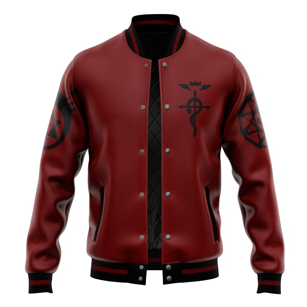 Buildercar - Edward Fullmetal Alchemist Varsity Jacket