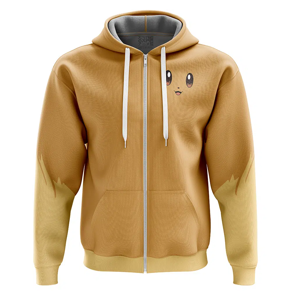 Buildercar - Eevee Pokemon Zip Hoodie Jacket