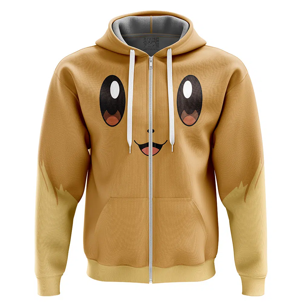 Buildercar - Eevee V2 Pokemon Zip Hoodie Jacket