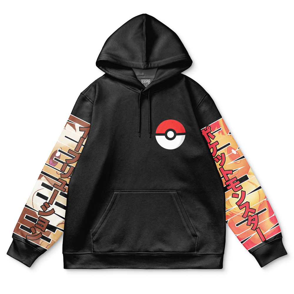 Buildercar - Eeveelution Pokemon Streetwear Hoodie - Image 2