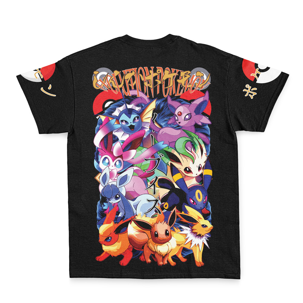 Buildercar - Eeveelution V2 Pokemon Streetwear T-Shirt
