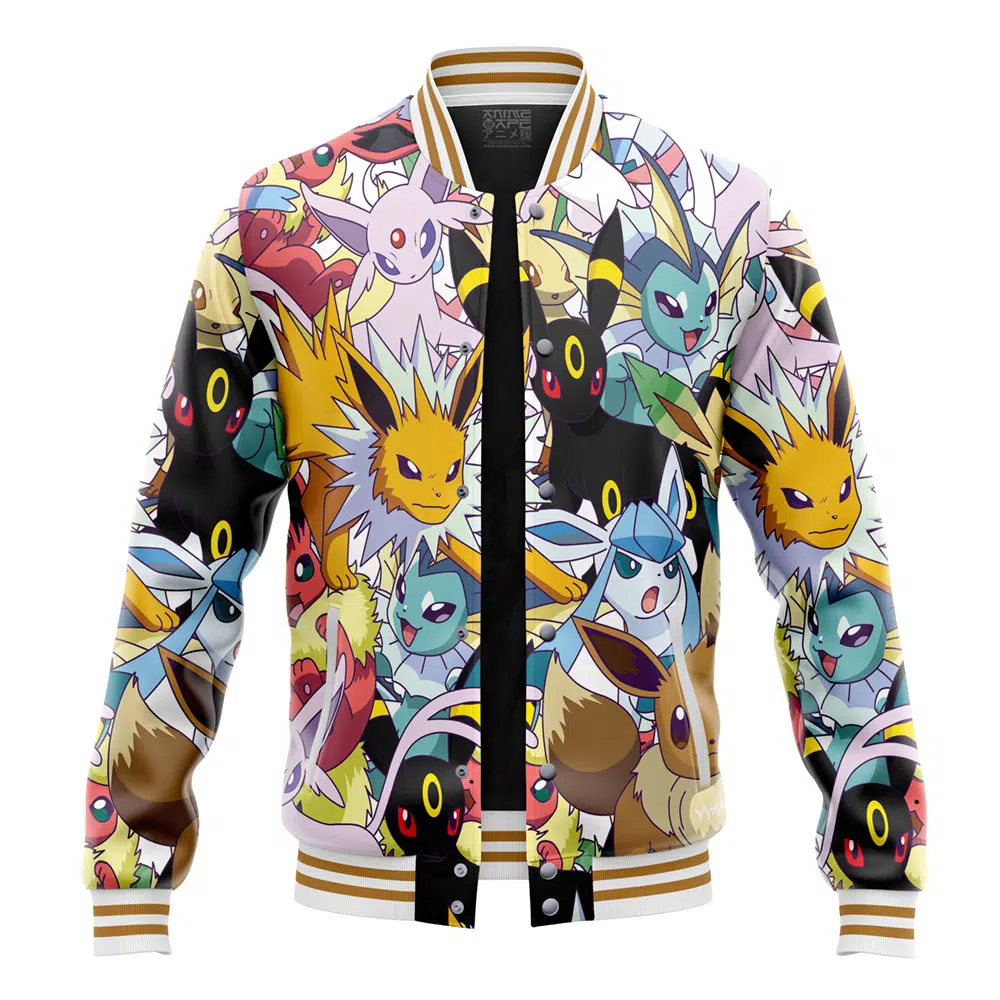 Buildercar - Eeveelutions Pokemon Varsity Jacket