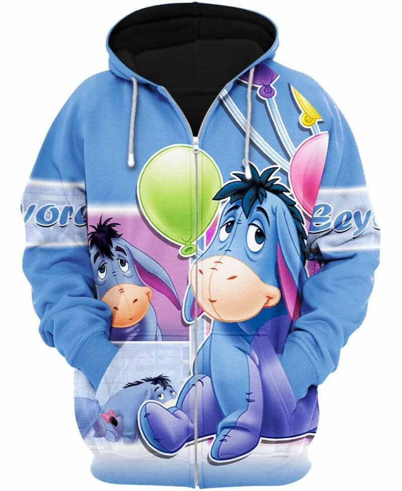 Buildercar - Eeyore Blue 3d Hoodie