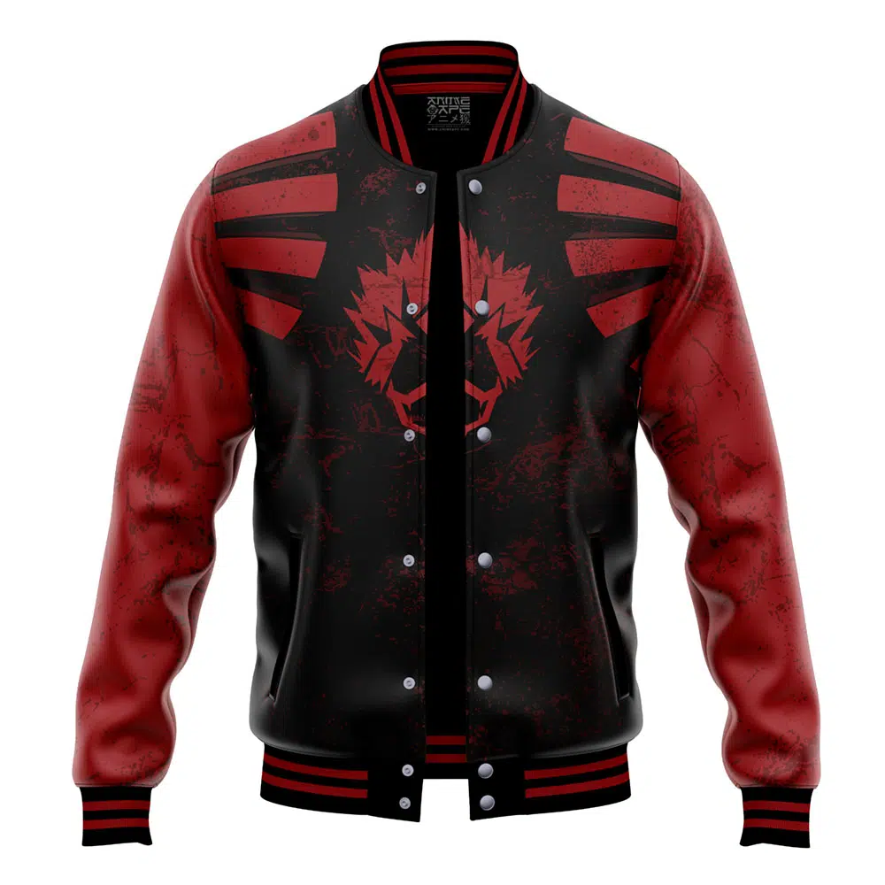 Buildercar - Eijiro Kirishima My Hero Academia Varsity Jacket