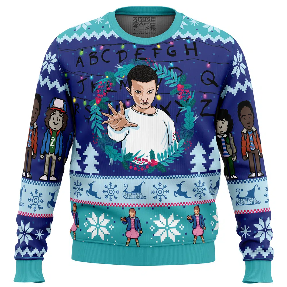 Buildercar - Eleven Stranger Things Ugly Christmas Sweater