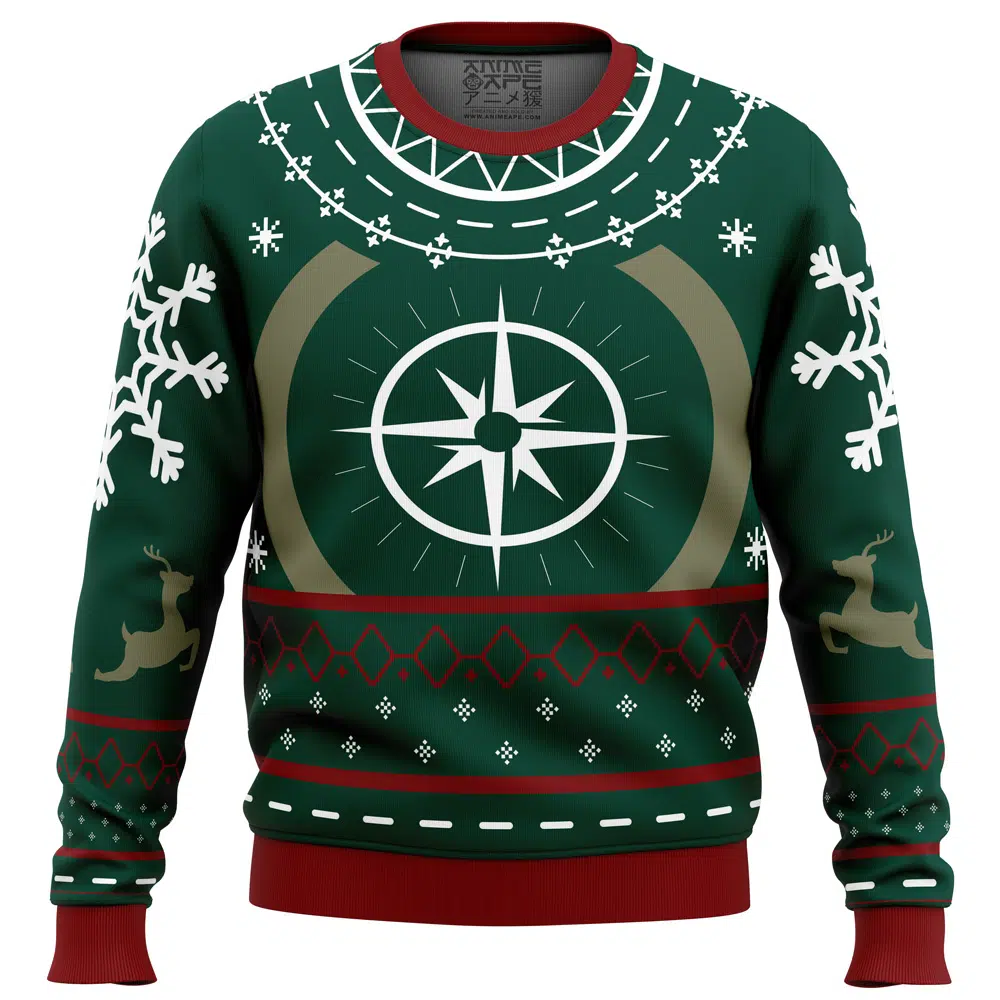 Buildercar - Elodie Rakoto Pathfinder's Sweater Dead by Daylight Ugly Christmas Sweater