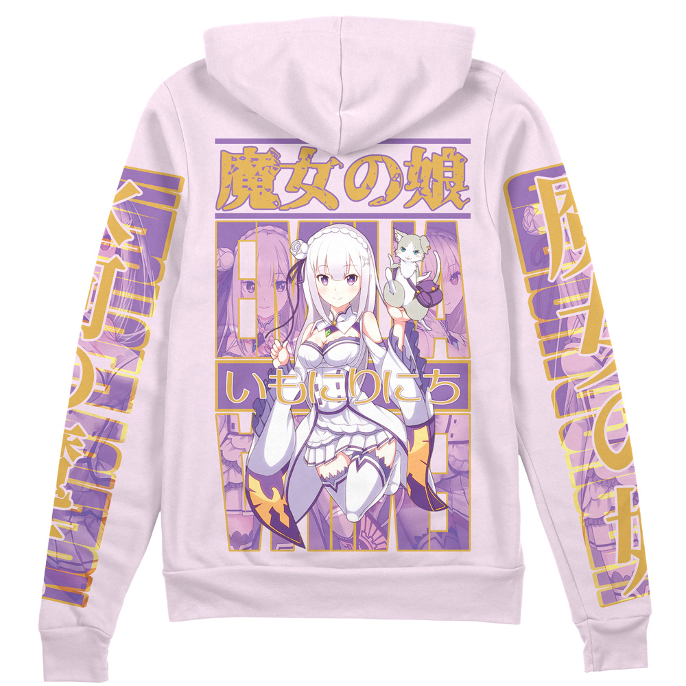 Buildercar - Emilia Re: Zero Streetwear Zip Hoodie Jacket