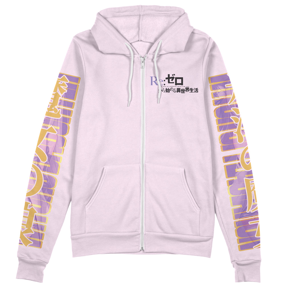 Buildercar - Emilia Re: Zero Streetwear Zip Hoodie Jacket - Image 2