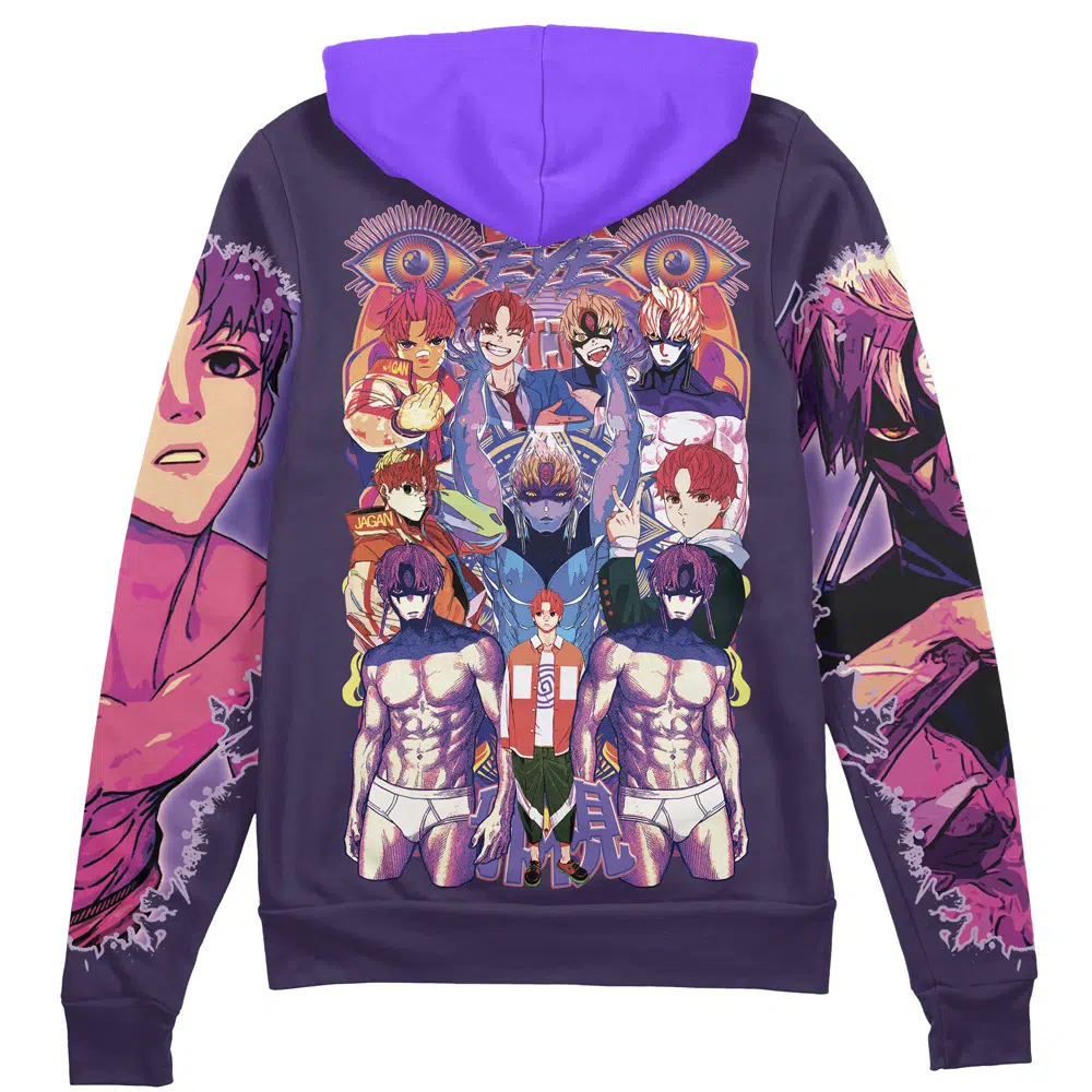 Buildercar - Enjoji Jin Dandadan Streetwear Zip Hoodie Jacket