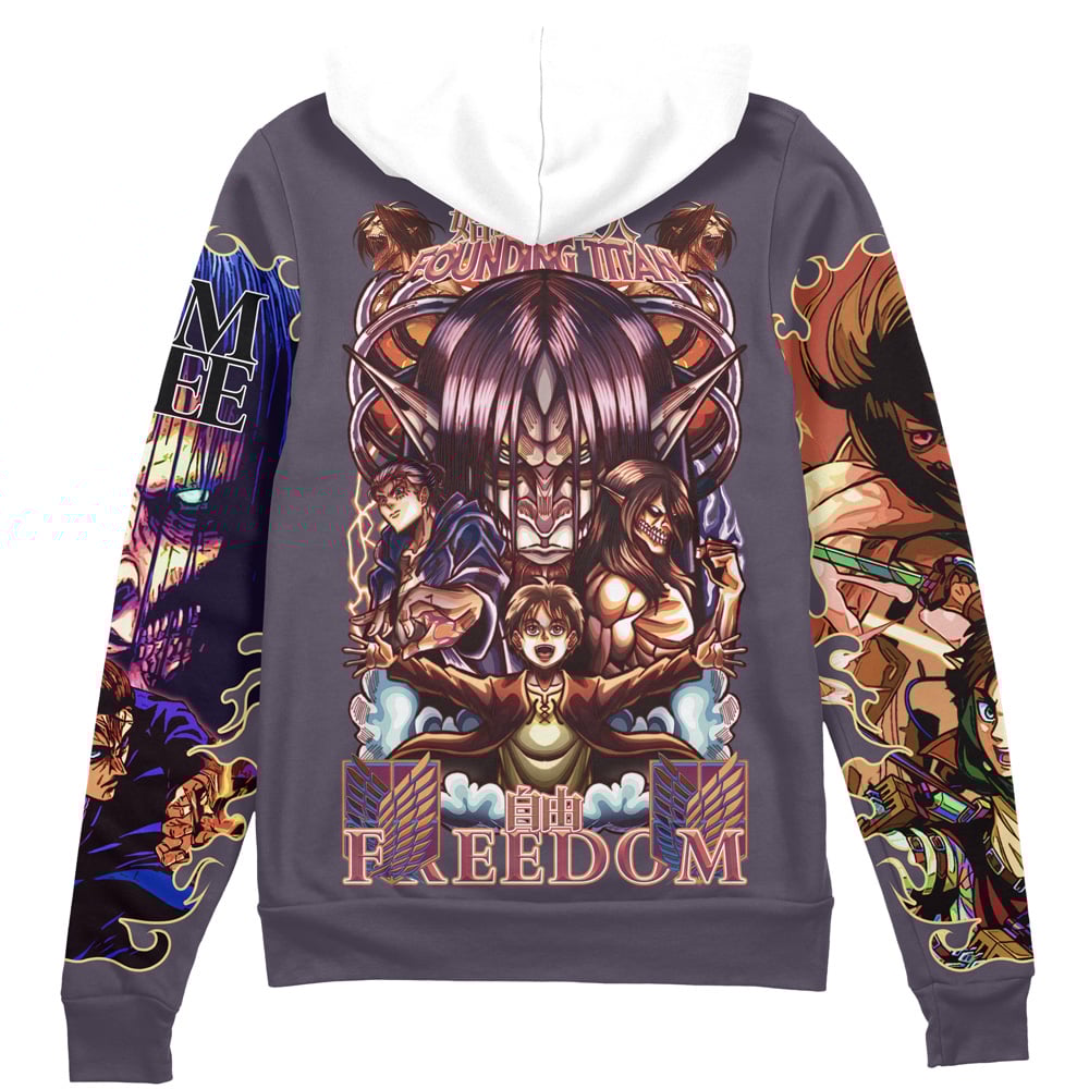 Buildercar - Eren Yeager Story Attack on Titan Streetwear Zip Hoodie Jacket