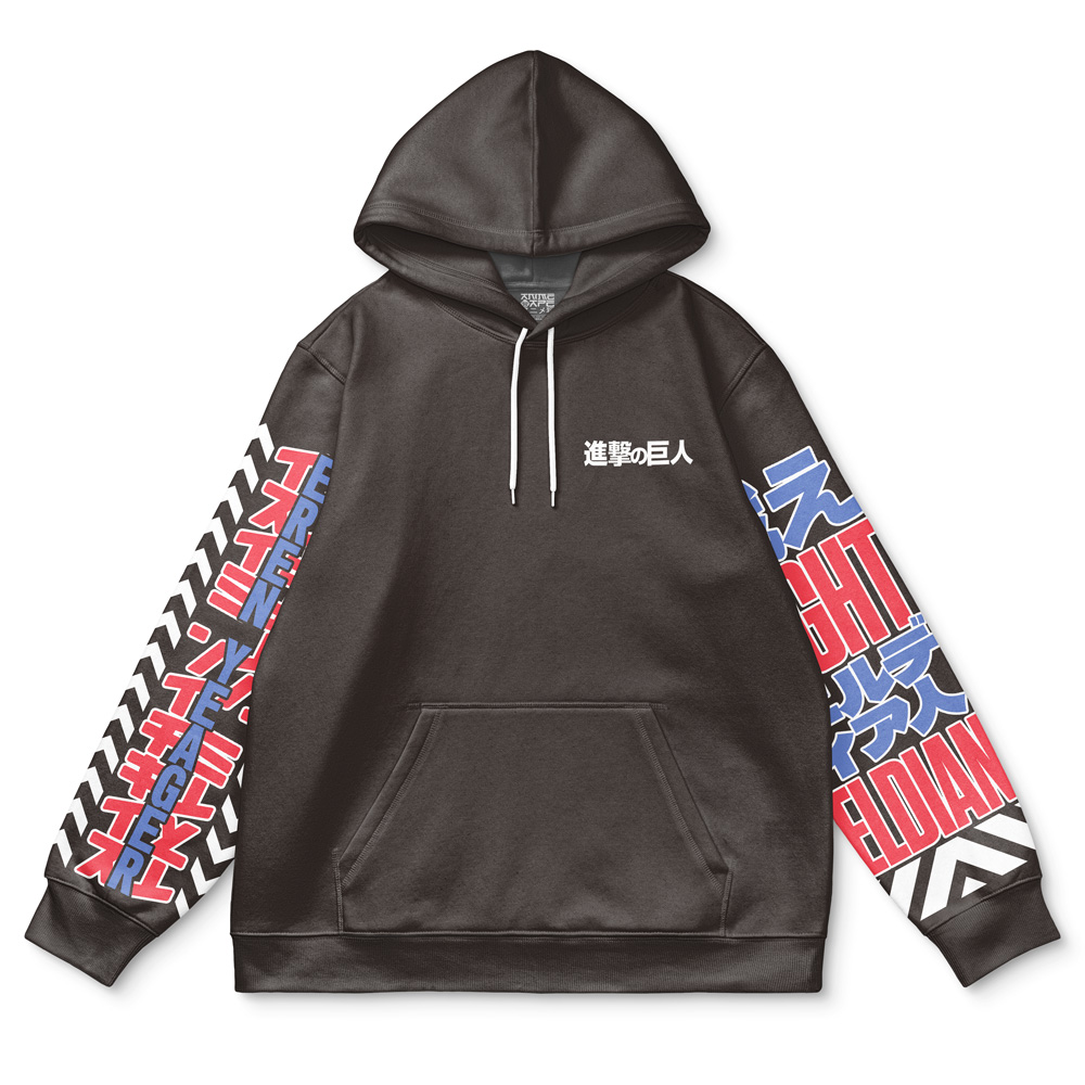Buildercar - Eren Yeager V2 Attack on Titan Streetwear Hoodie - Image 2
