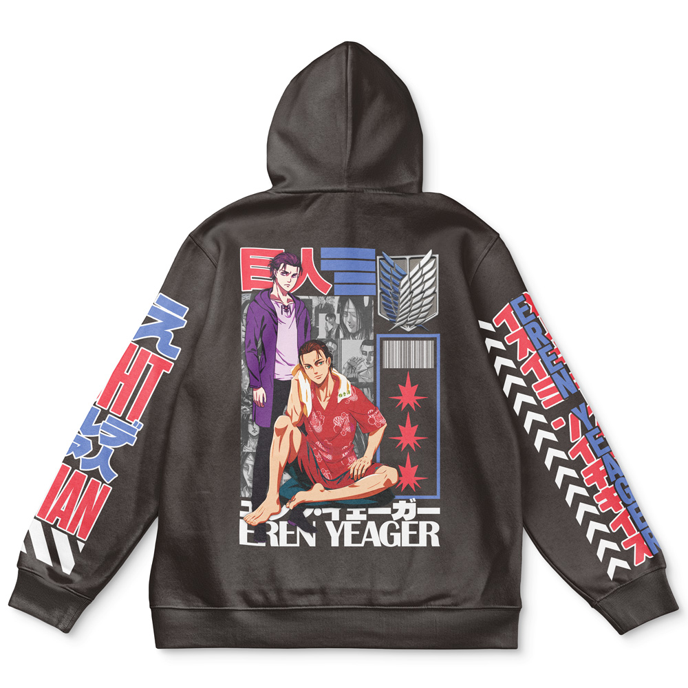 Buildercar - Eren Yeager V2 Attack on Titan Streetwear Hoodie