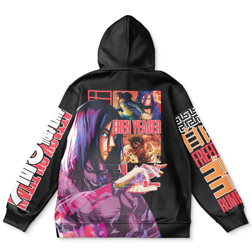 Buildercar - Eren Yeager V3 Attack on Titan Streetwear Hoodie