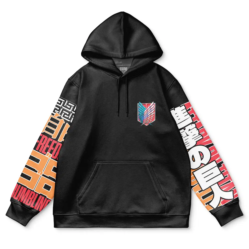 Buildercar - Eren Yeager V3 Attack on Titan Streetwear Hoodie - Image 2