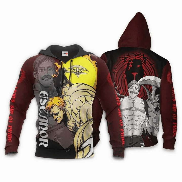Buildercar - Escanor Anime Manga Seven Deadly Sins Lion's Sin Of Pride For Men And Women 3d Hoodie