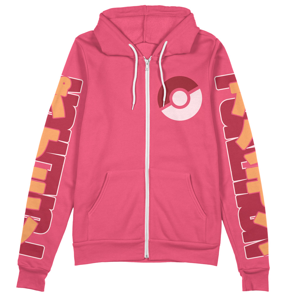 Buildercar - Fairy Type Pokemon Streetwear Zip Hoodie Jacket - Image 2