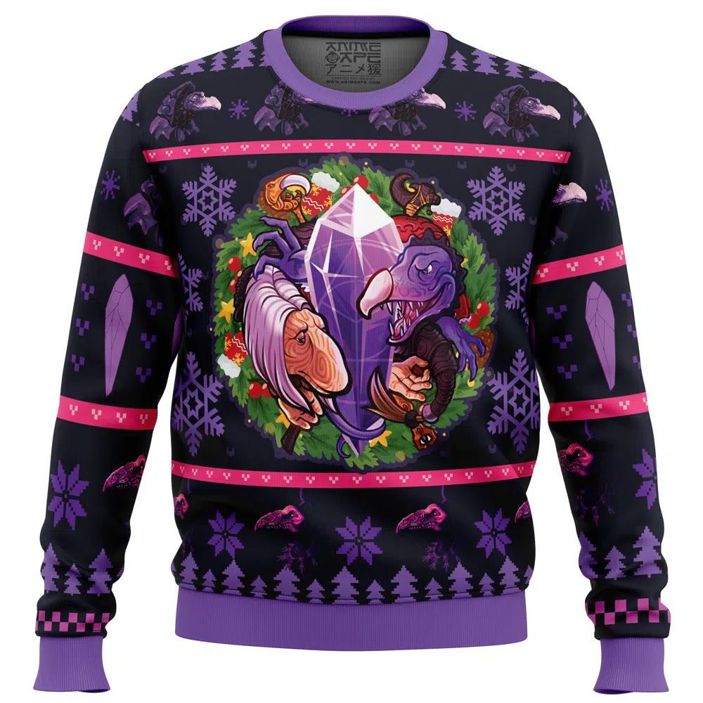 Buildercar - Fantasy Puppet Christmas Dark Crystal Ugly Christmas Sweater