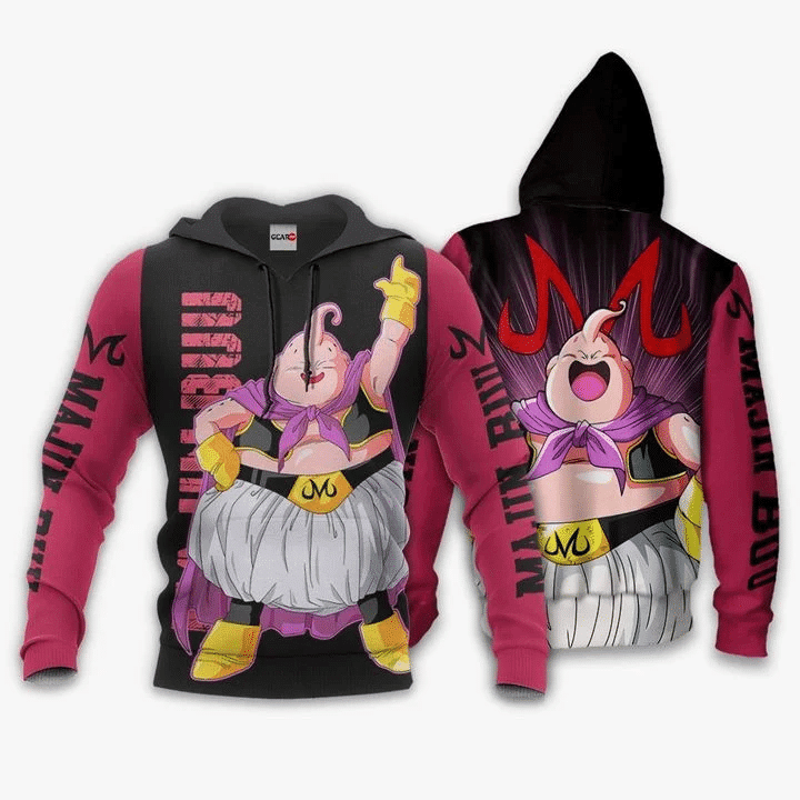 Buildercar - Fat Majin Buu Dragon Ball Anime Manga For Men And Women 3d Hoodie
