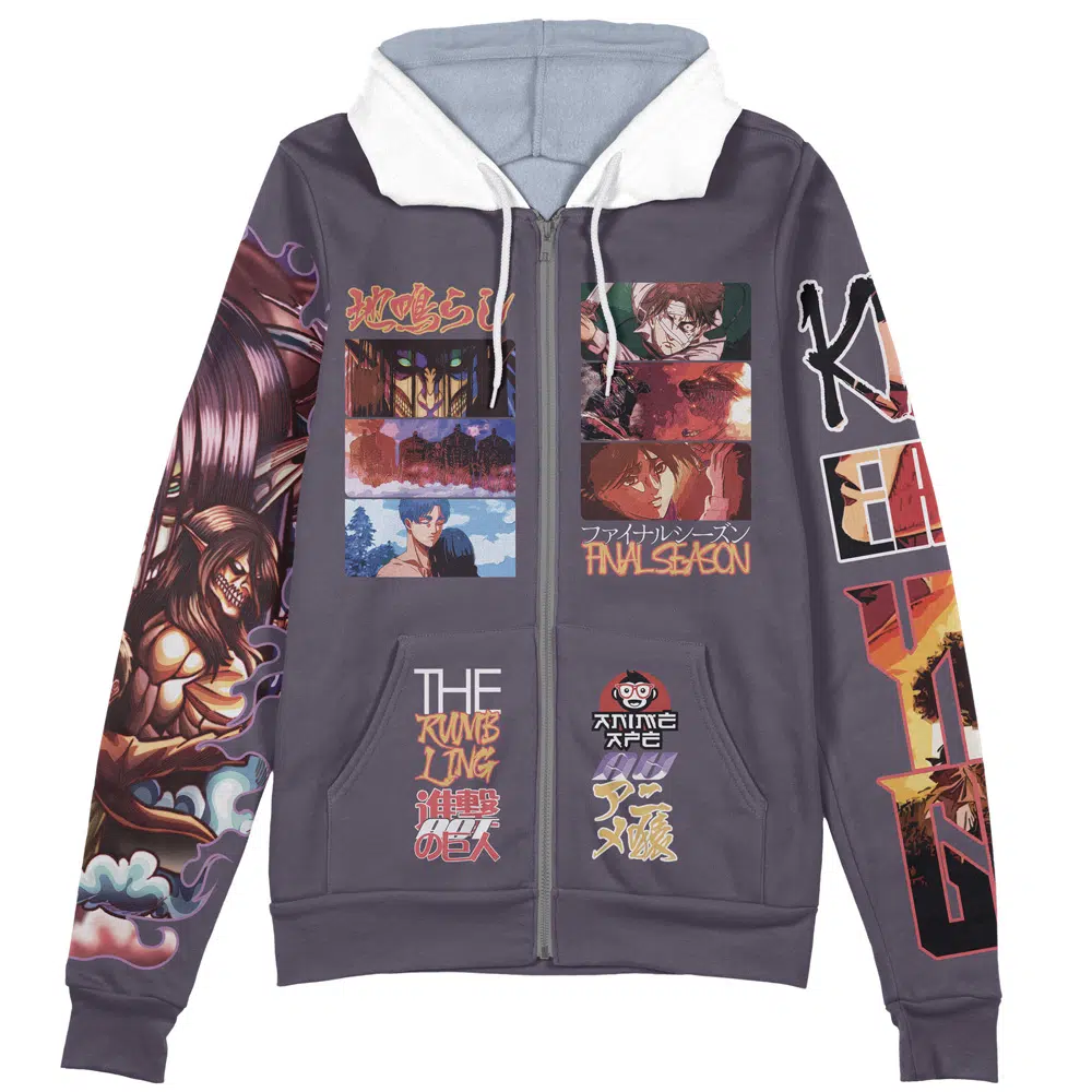 Buildercar - Final Chapter Attack on Titan Streetwear Zip Hoodie Jacket - Image 2