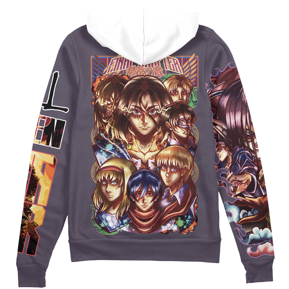 Buildercar - Final Chapter Attack on Titan Streetwear Zip Hoodie Jacket