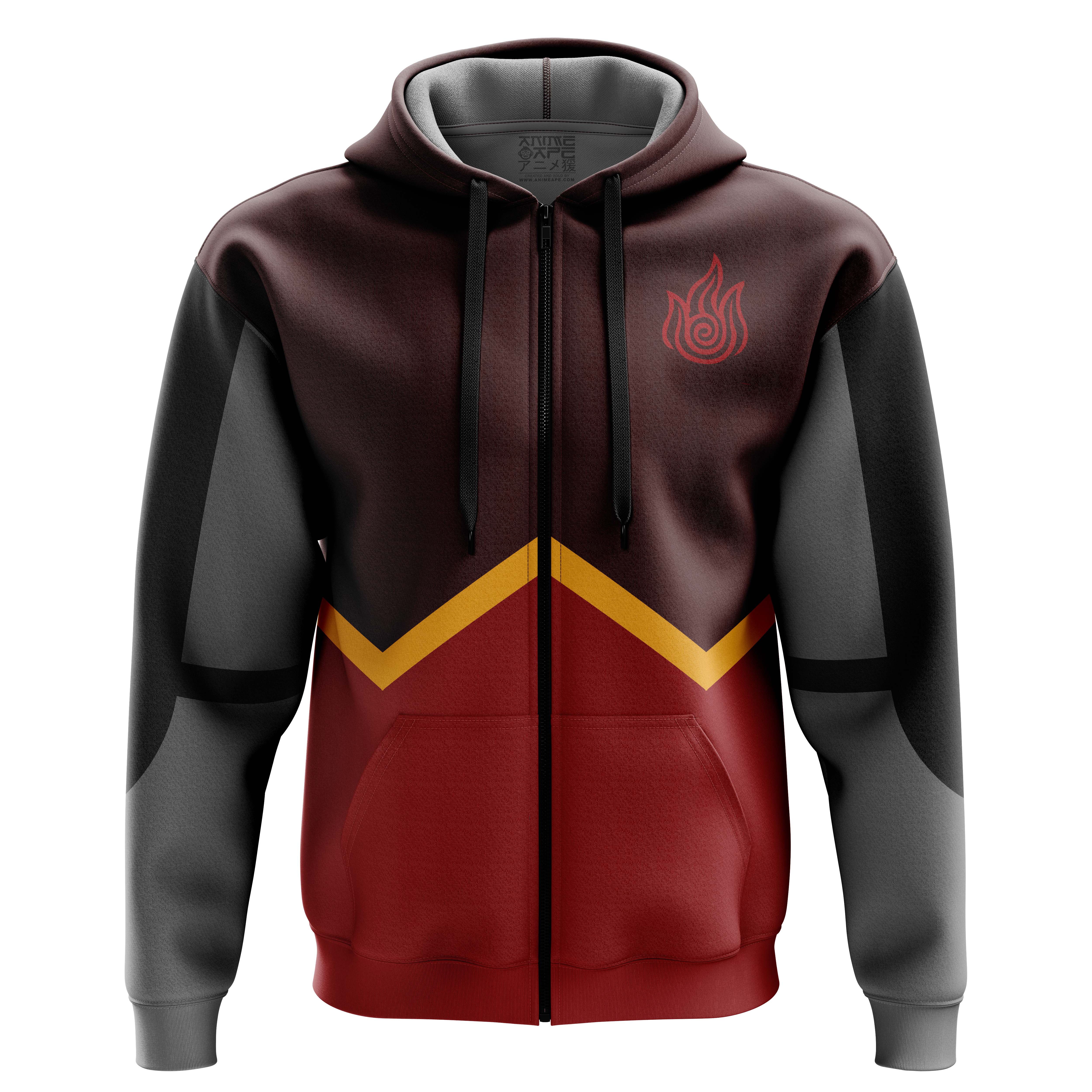 Buildercar - Firebenders Avatar The Last Airbender Zip Hoodie Jacket