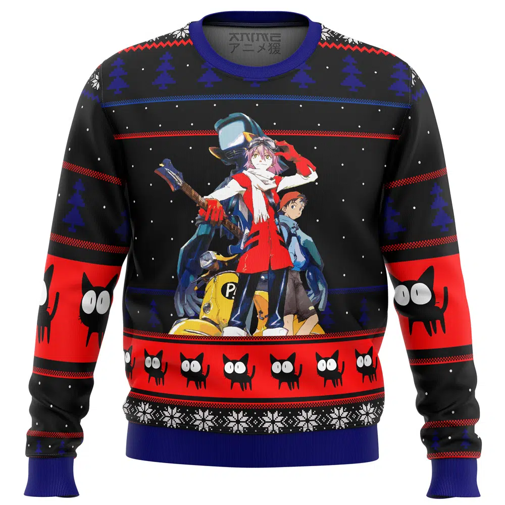 Buildercar - FLCL Poster Ugly Christmas Sweater