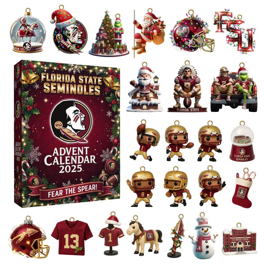 Buildercar - Florida State Seminoles Football 2025 Advent Calendar -2D Acrylic