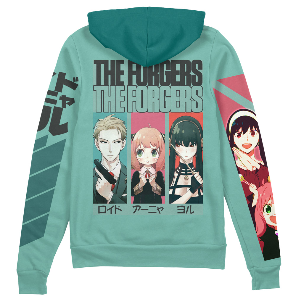 Buildercar - Forgers Spy x Family Streetwear Zip Hoodie Jacket