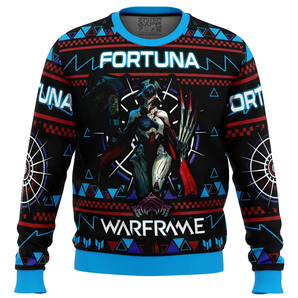 Buildercar - Fortuna Warframe Ugly Christmas Sweater