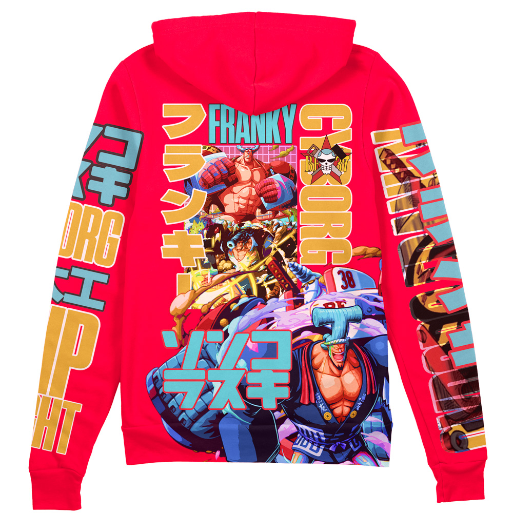 Buildercar - Franky V2 One Piece Streetwear Zip Hoodie Jacket