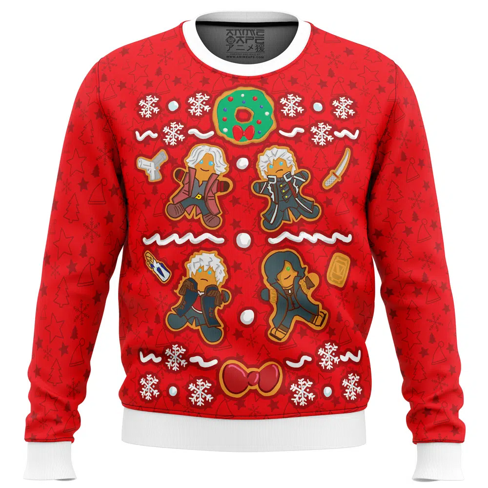 Buildercar - Fresh Baked Devil Hunters Devil May Cry Ugly Christmas Sweater