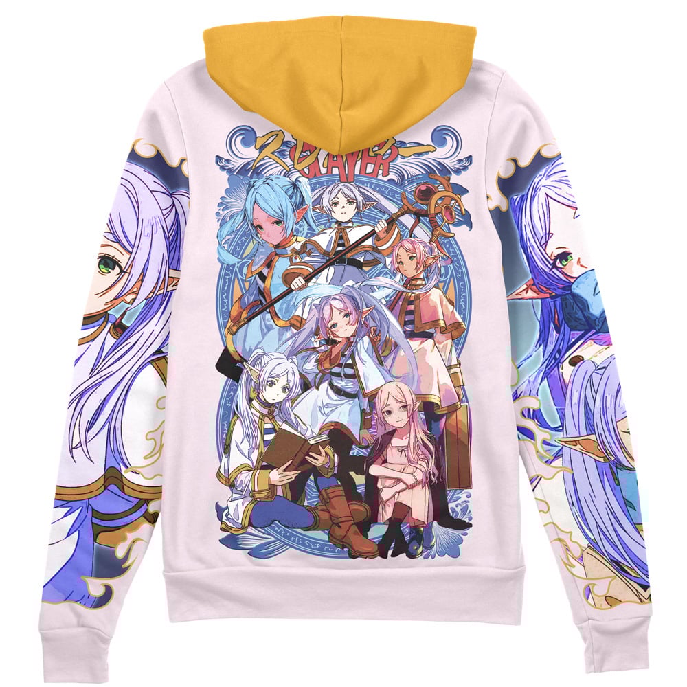 Buildercar - Frieren V3 Frieren Beyond Journey’s End Streetwear Zip Hoodie Jacket