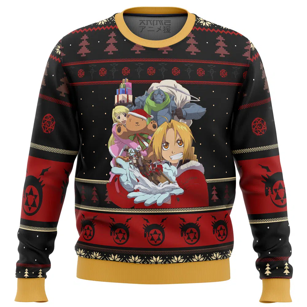 Buildercar - Fullmetal Alchemist Holidays Ugly Christmas Sweater