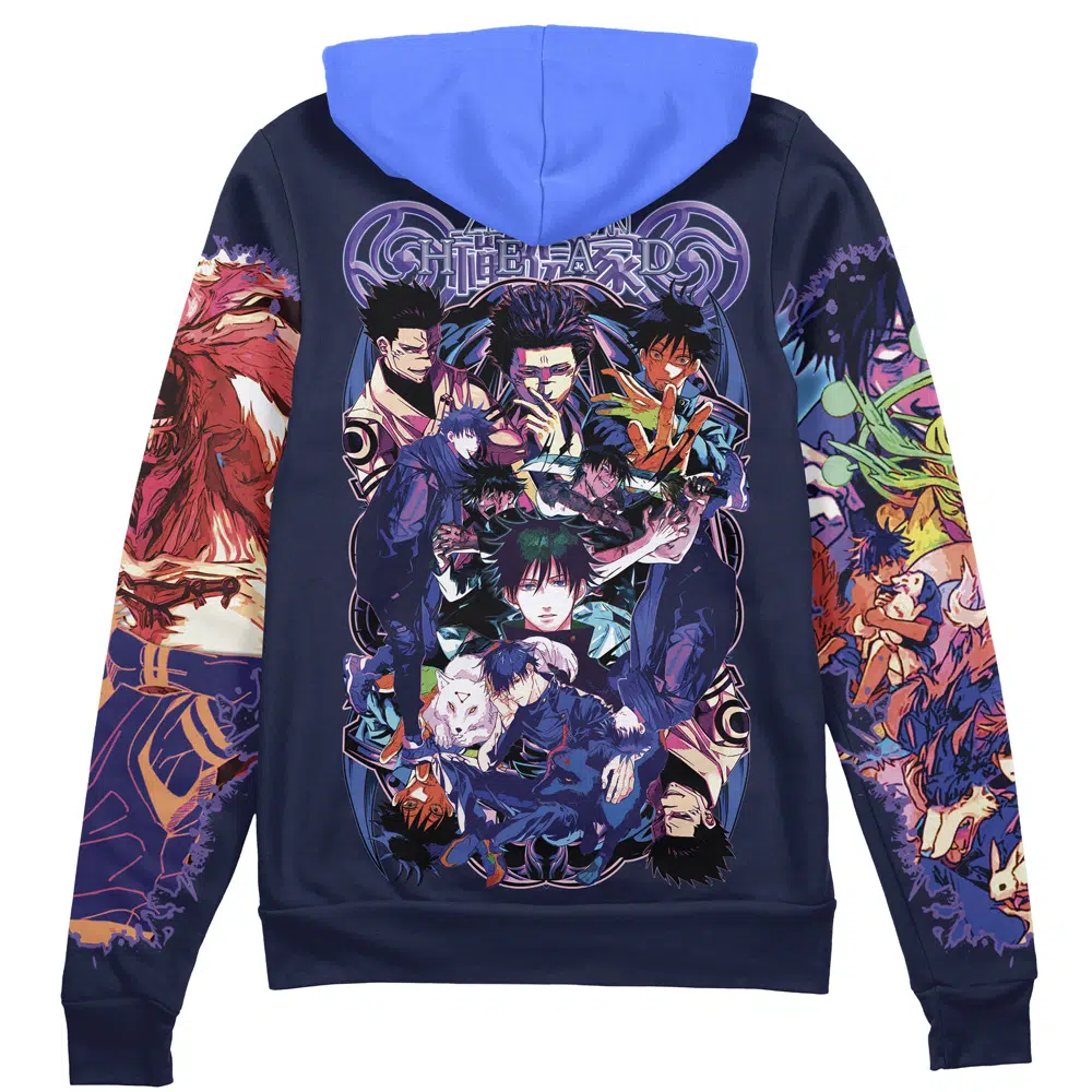 Buildercar - Fushiguro Megumi V2 Jujutsu Kaisen Streetwear Zip Hoodie Jacket