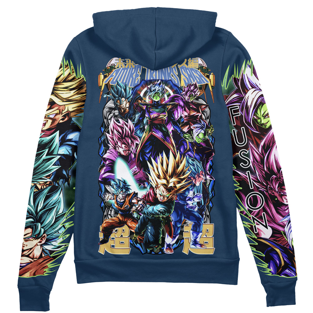 Buildercar - Future Trunks Arc Dragon Ball Z Streetwear Zip Hoodie Jacket