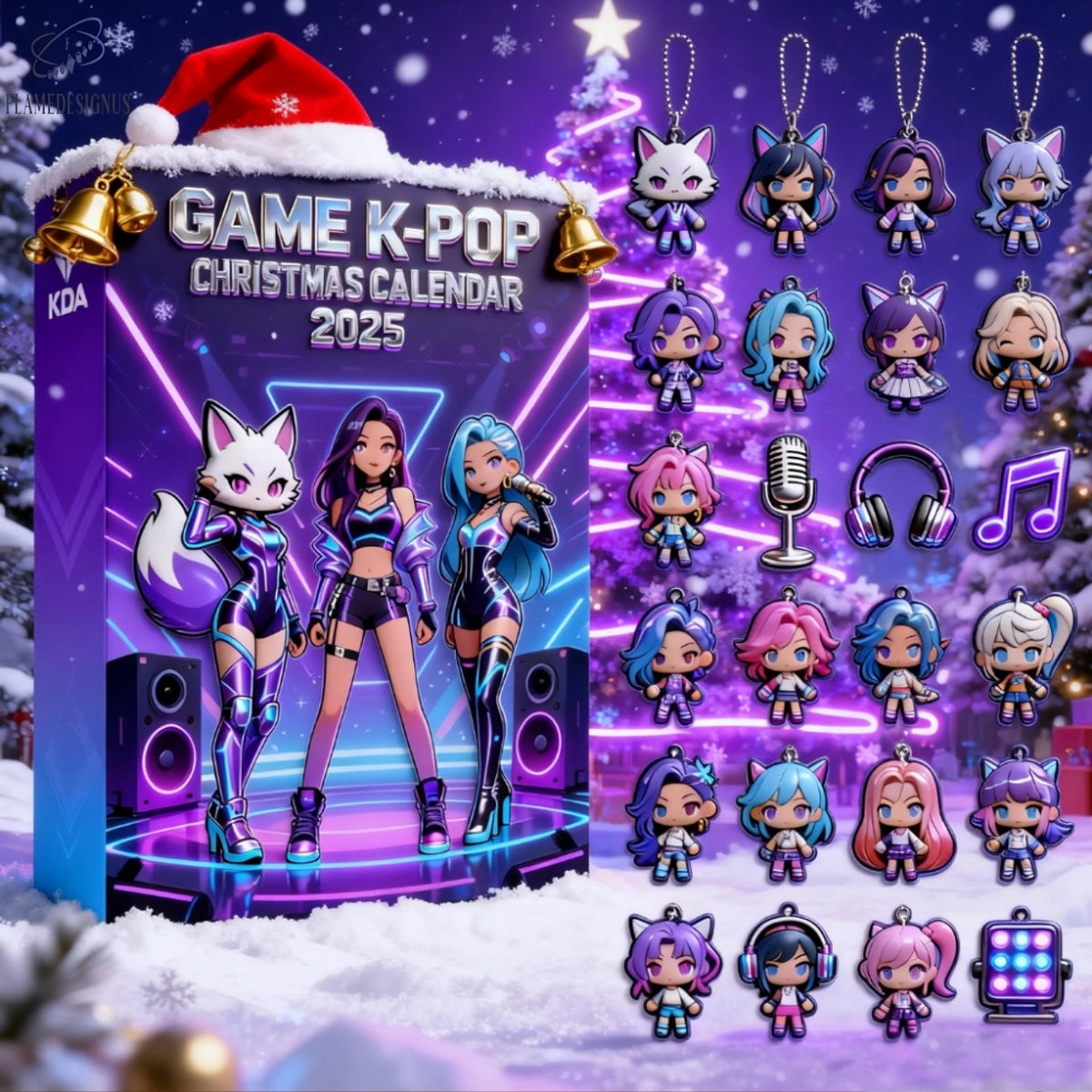 Buildercar - Game Kpop Demon Hunter Advent Calendar 2025 -2D Acrylic