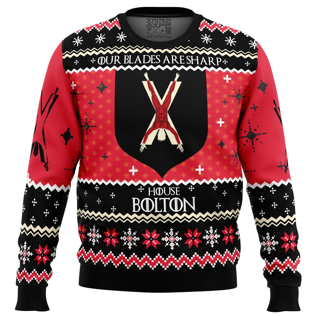Buildercar - Game of Thrones House Bolton Ugly Christmas Sweater