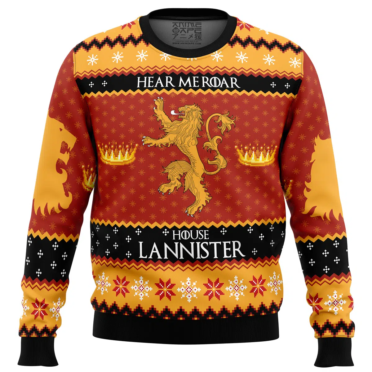 Buildercar - Game of Thrones House Lannister Ugly Christmas Sweater