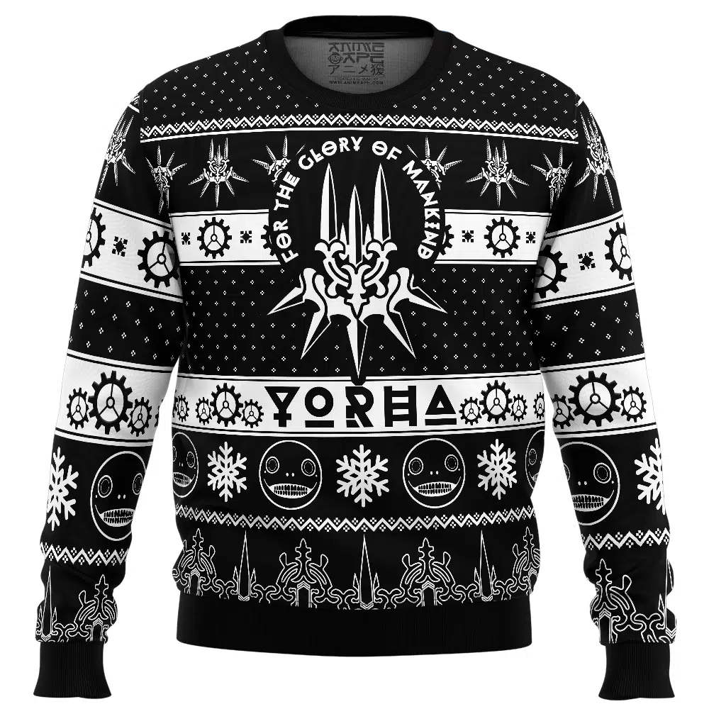 Buildercar - Game of Yorha Nier Automata Ugly Christmas Sweater