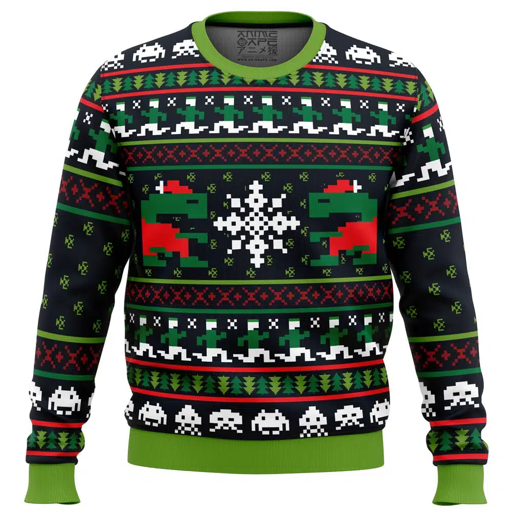 Buildercar - Games of Christmas Past Atari Games Ugly Christmas Sweater