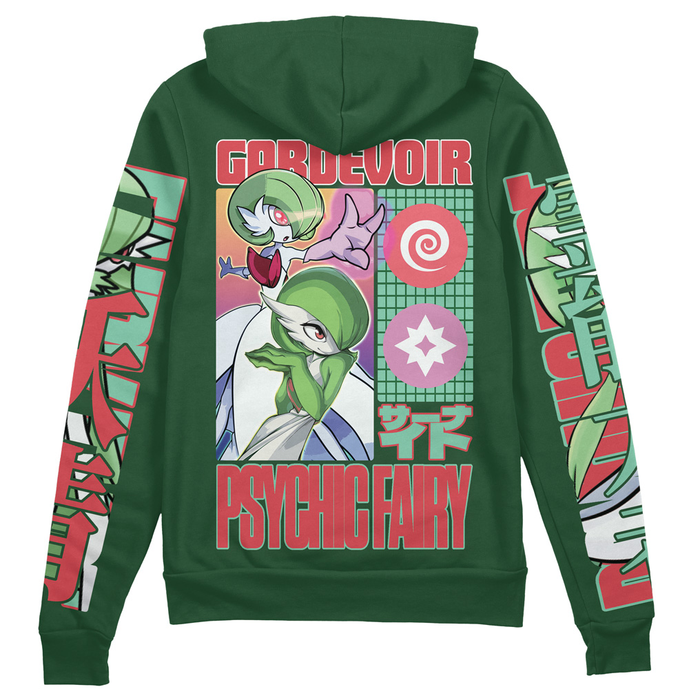 Buildercar - Gardevoir Pokemon Streetwear Zip Hoodie Jacket