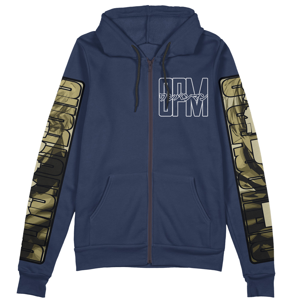 Buildercar - Genos One Punch Man Streetwear Zip Hoodie Jacket - Image 2