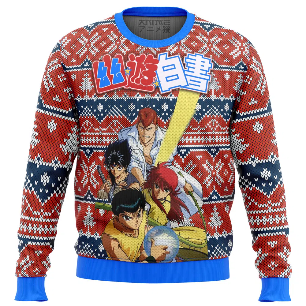 Buildercar - Ghost Fighter YuYu Hakusho Alt Ugly Christmas Sweater