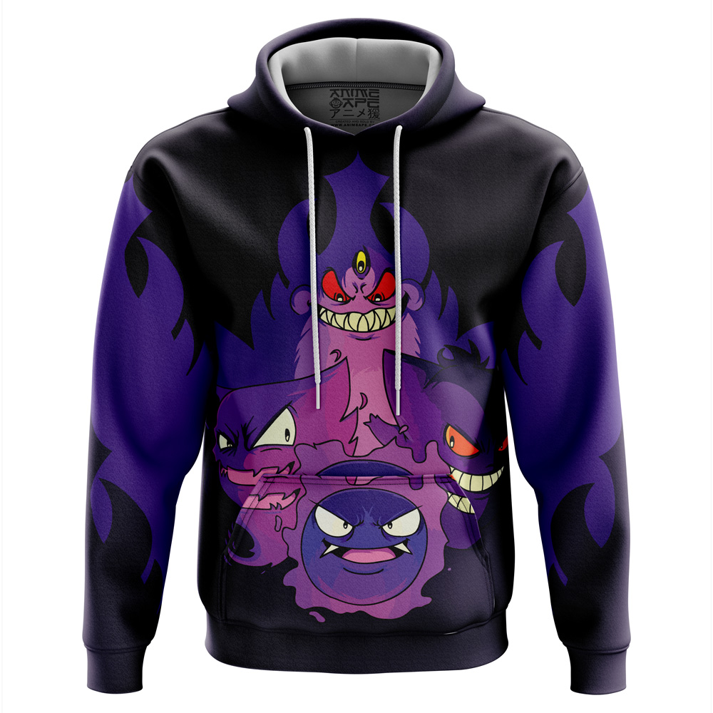 Buildercar - Ghoulish Gengar Pokemon Hoodie