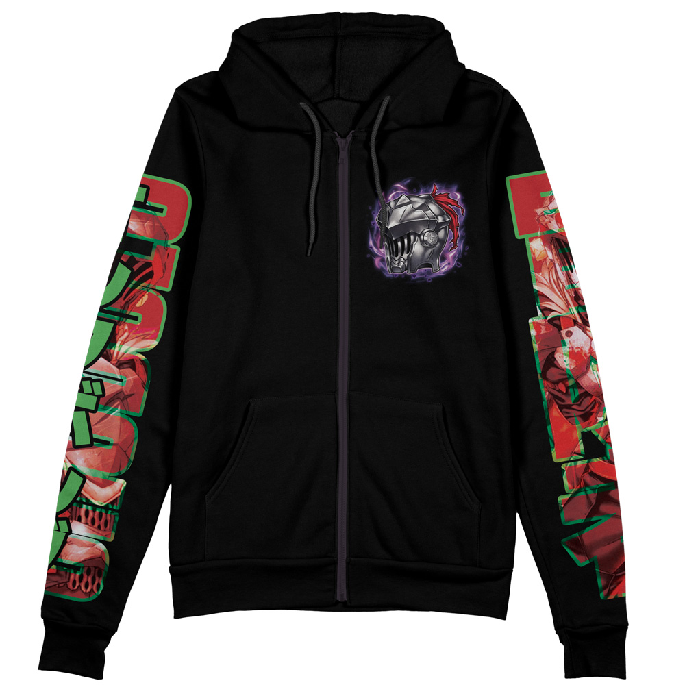 Buildercar - Goblin Slayer Streetwear Zip Hoodie Jacket - Image 2